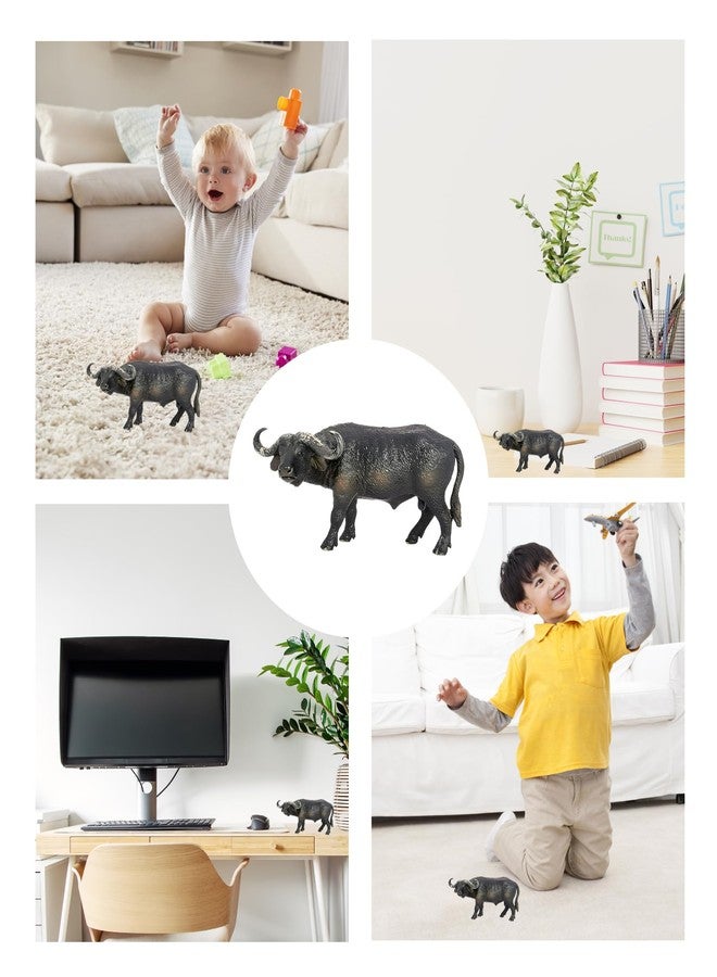 squishy Buffalo Toy, Cow Toy, Wildlife Figurine Animal Toys for Kids, for Children’s Education and Play Ideal Gift Choice for Festivals and Children's Birthdays - Image 5